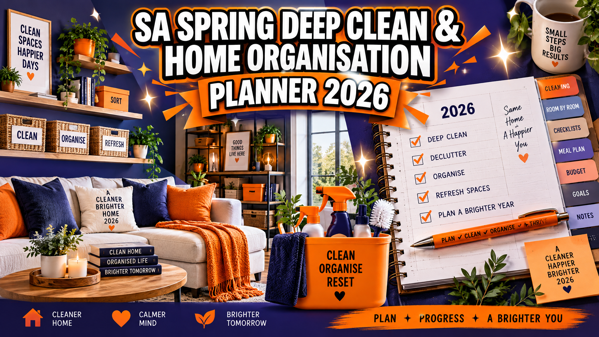 SA Spring Deep Clean & Home Organisation Planner 2026