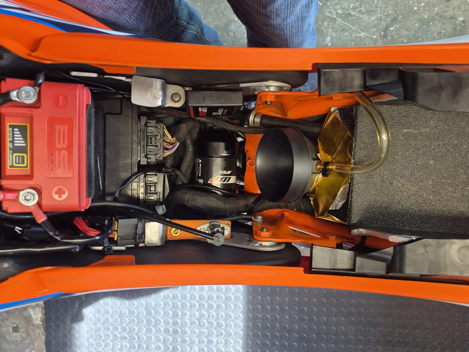 Stage 3 Standard Intake adapter, close-up with the filter off