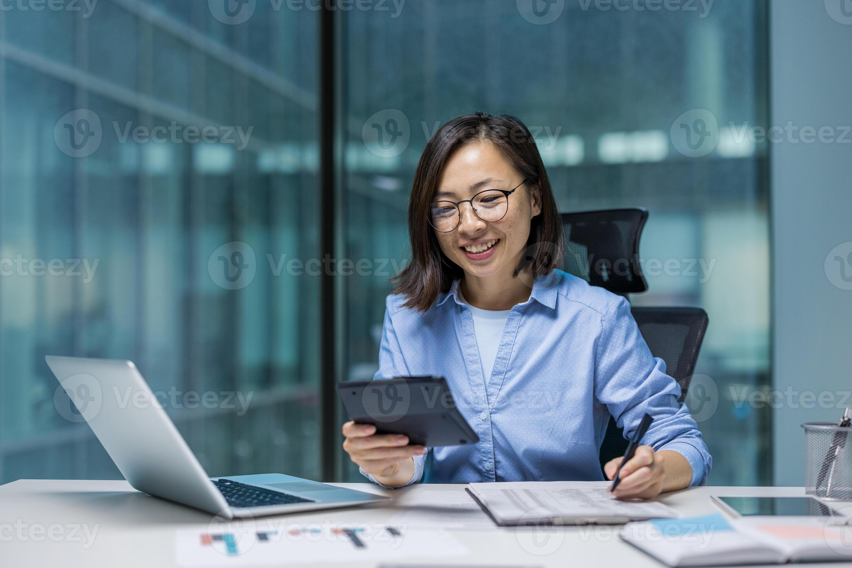 Tax professional reviewing individual tax documents