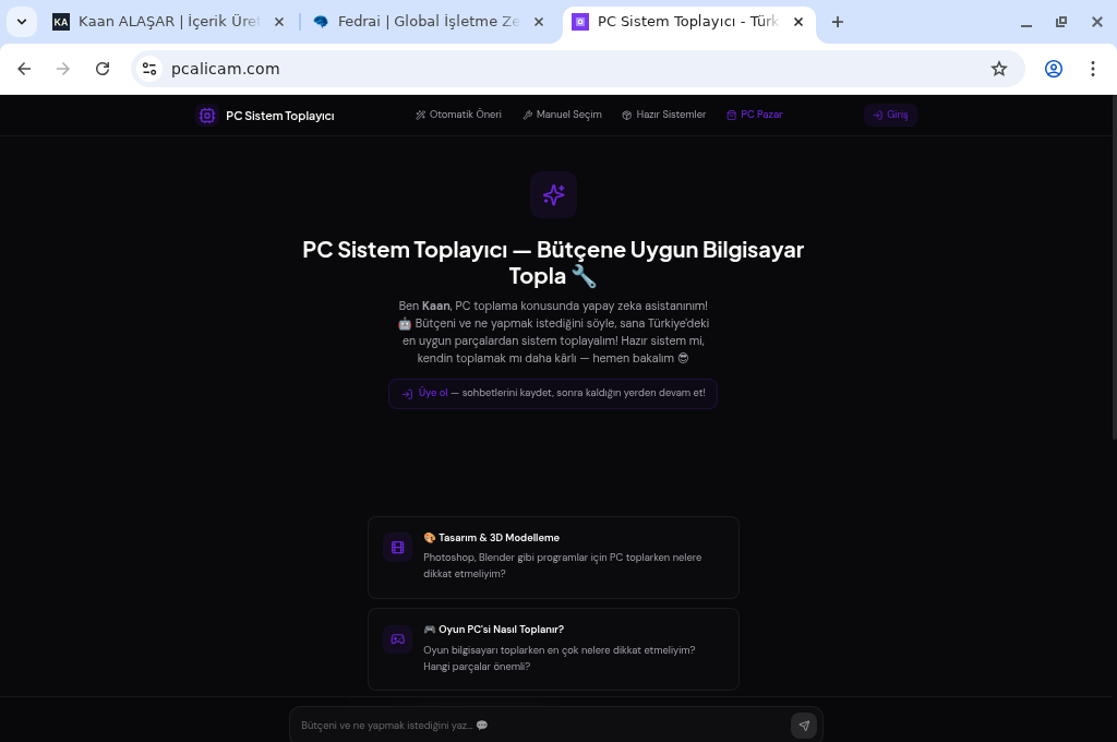 PC Alıcam - proje önizleme
