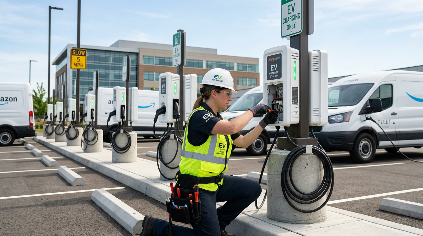 EEE Rescue nationwide commercial EV charger installation network for businesses and fleets