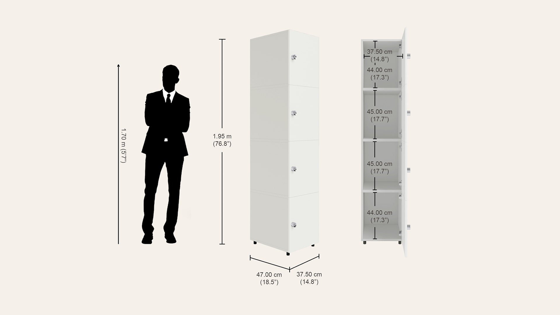 Personal Locker 4-Door