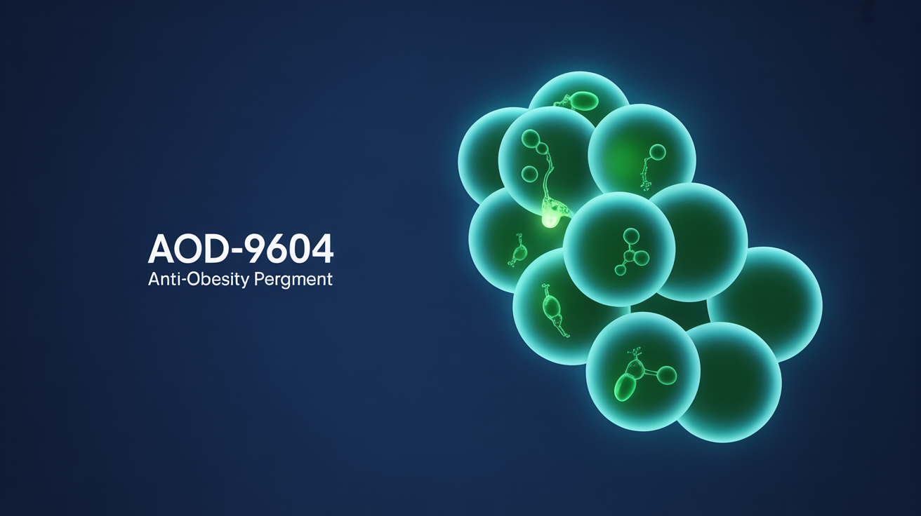 Molecular structure illustration of AOD-9604