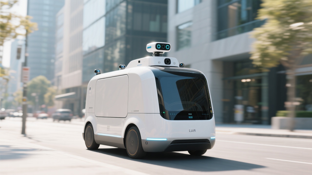 KI-generiertes Bild eines autonomen Fahrzeugs