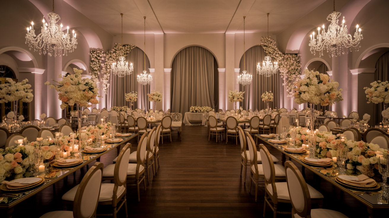 Salão de festas elegante