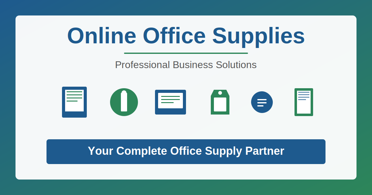 Online Office Supplies website screenshot