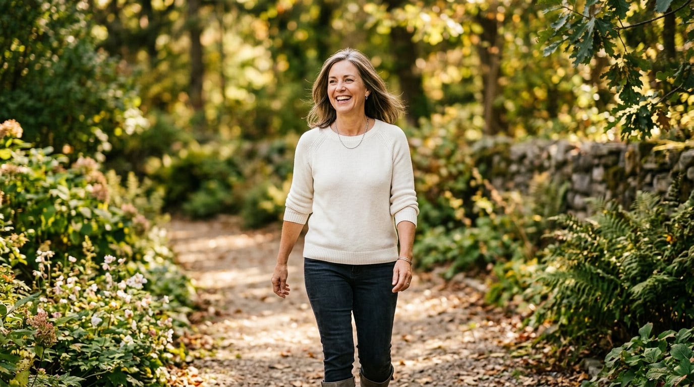 A vibrant, healthy person outdoors representing strong immune resilience and vitality