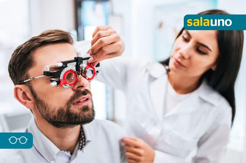 Examen de ojos profesional