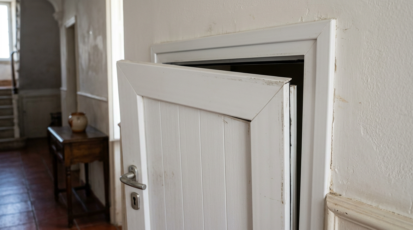 Porta de PVC Descaída ou que Não Tranca: O Que Fazer