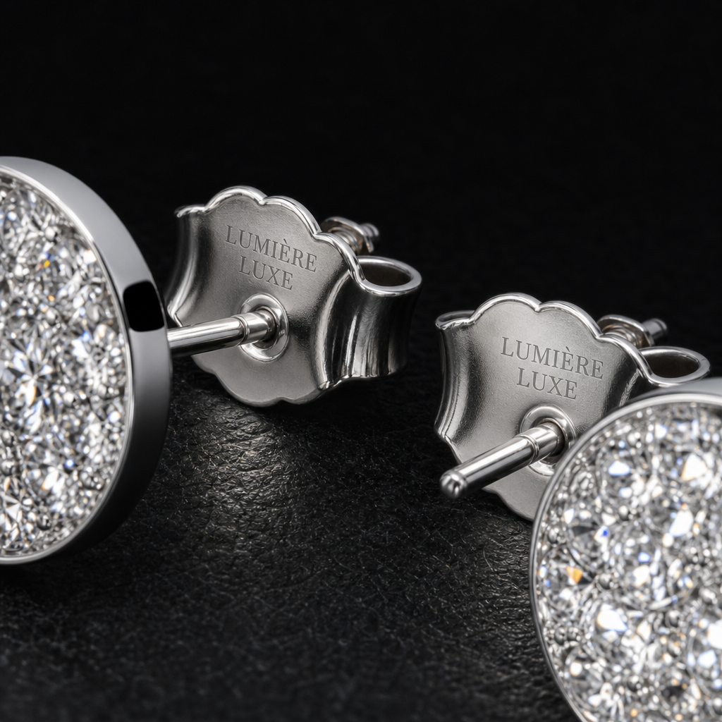 Diamond Dust Stud Earrings view 2