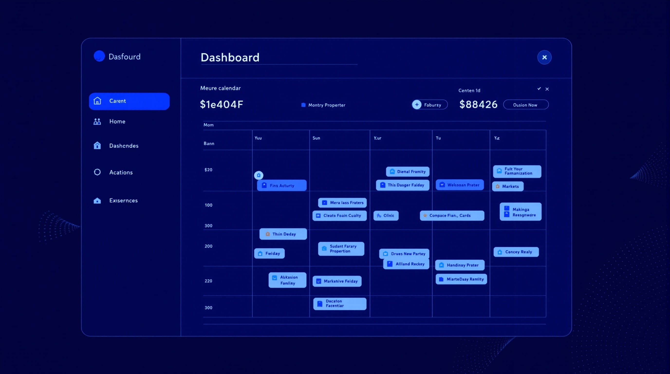 Dashboard organizado de Ralian Labs
