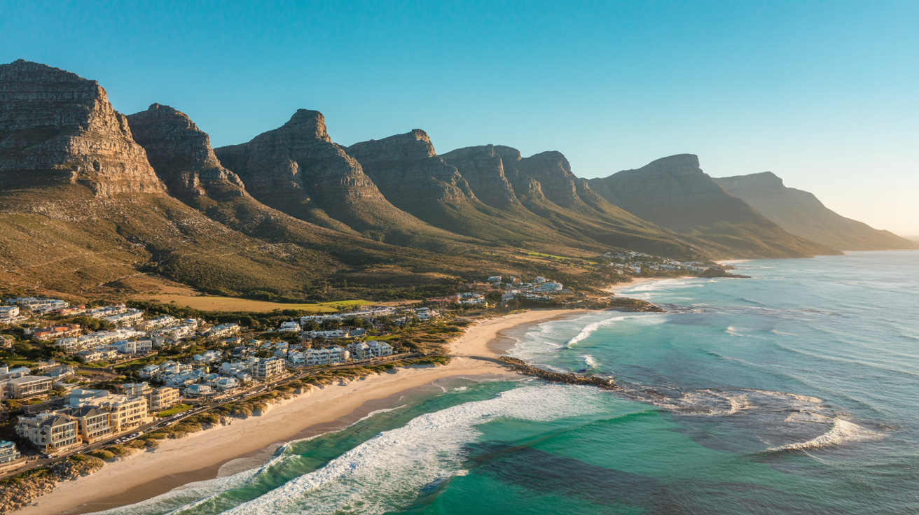 The Twelve Apostles Scenic Flight — aerial helicopter view over Cape Town