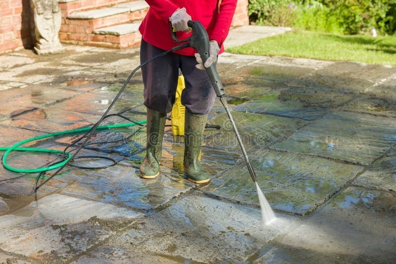 Patio power washing