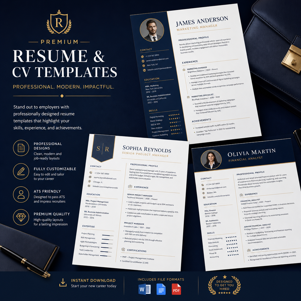 Professional Resume & CV Templates