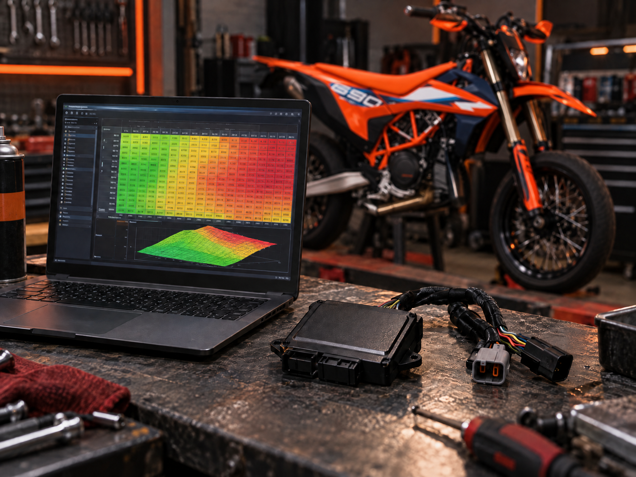 PC6 fuel map development (AI-generated image)