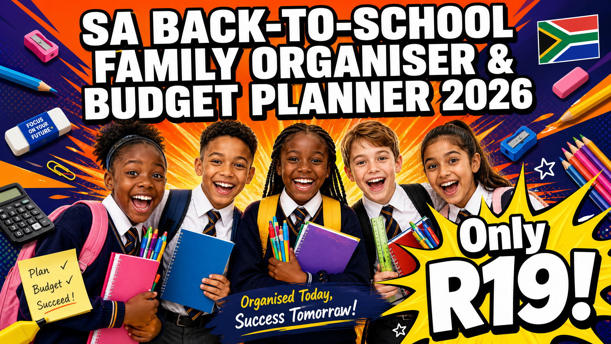 SA Back-to-School Family Organiser & Budget Planner 2026