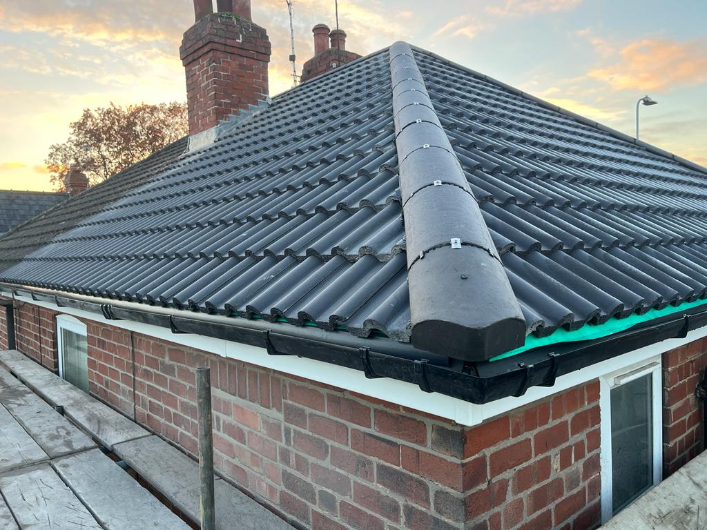 Completed roof project