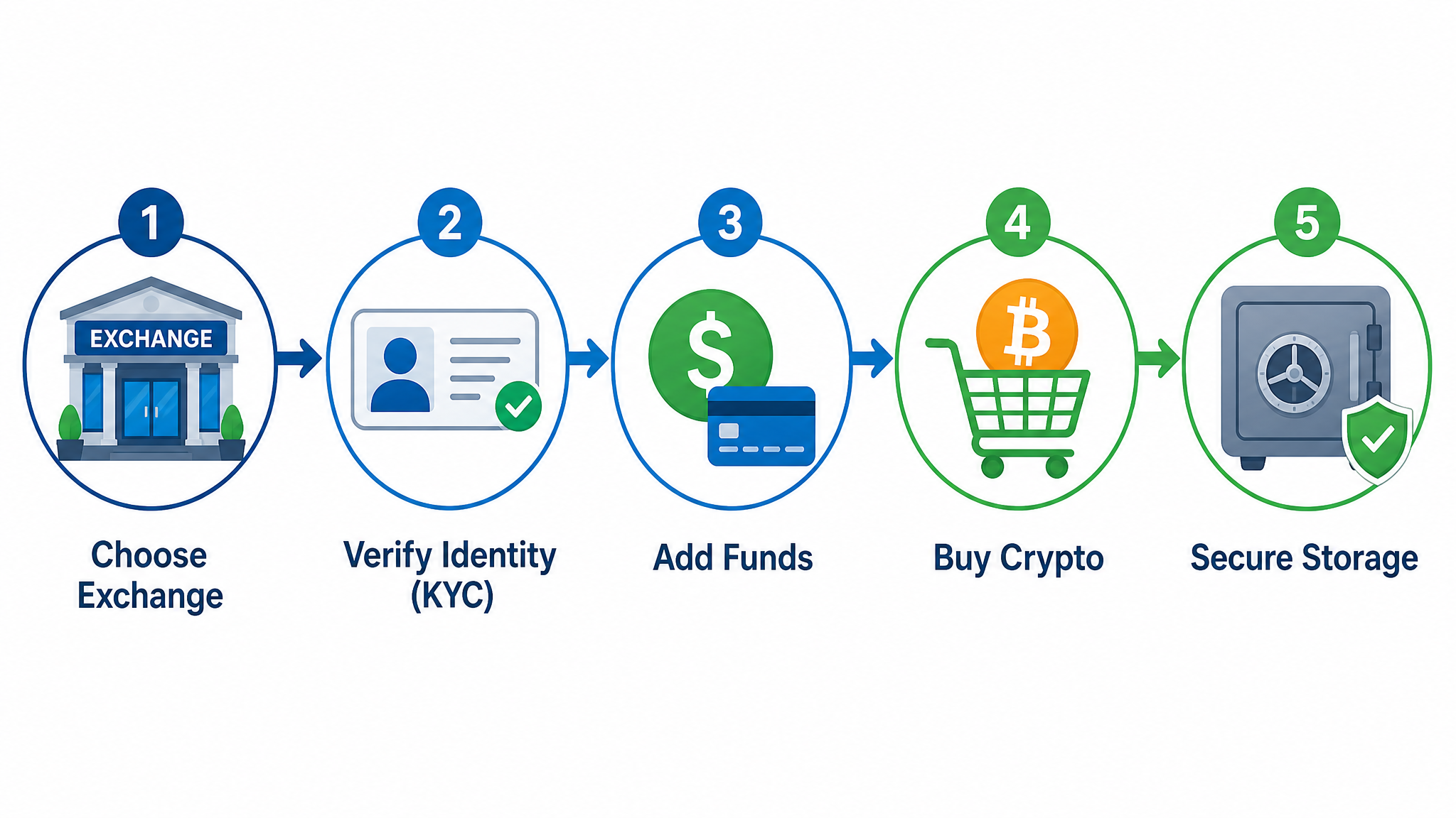 Step-by-step process for buying your first crypto in 2026 on a crypto exchange
