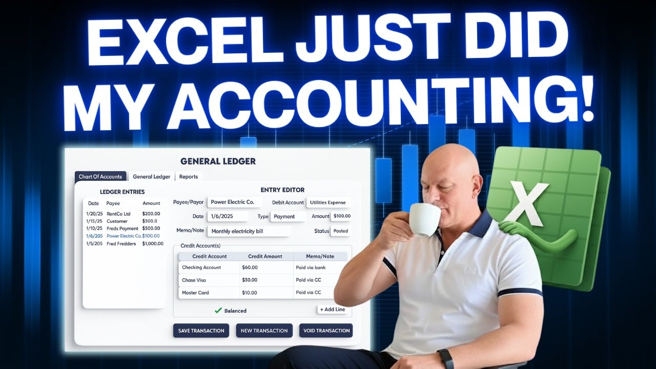 Organized financial ledgers