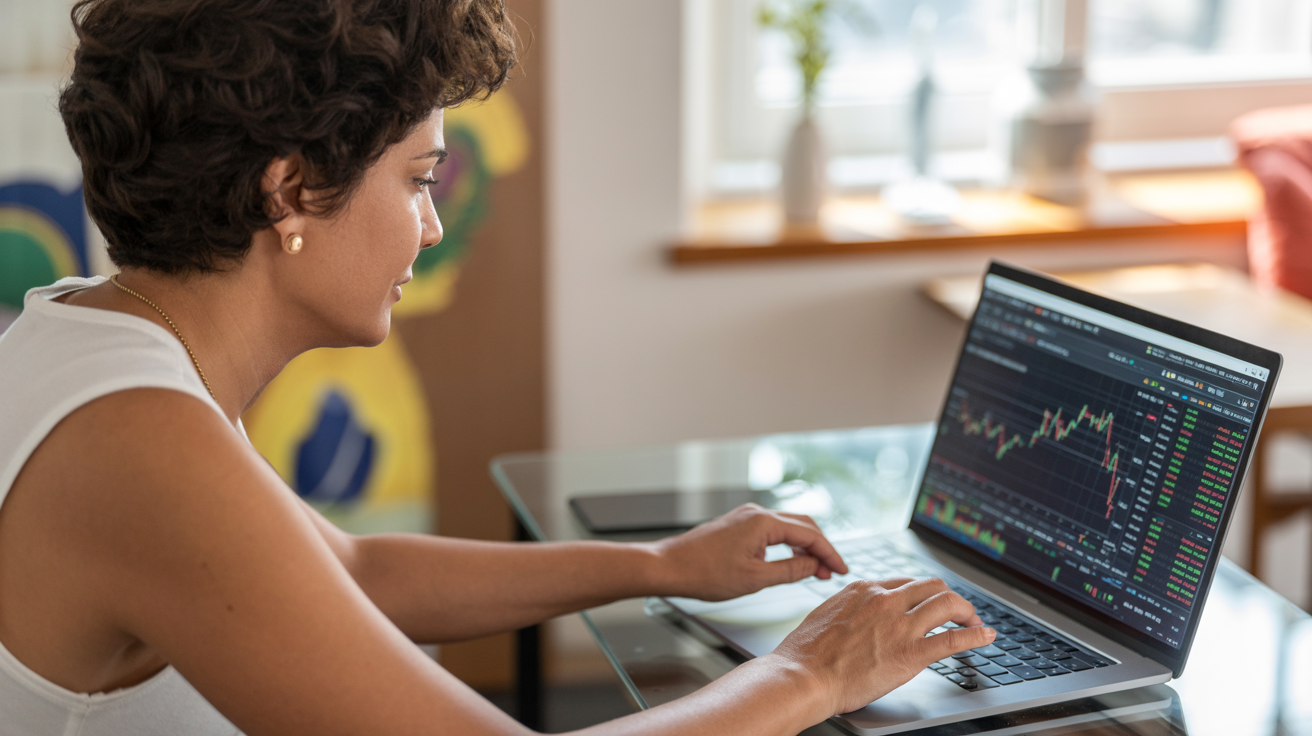 Trader brasileiro bem-sucedido usando Olymp Trade