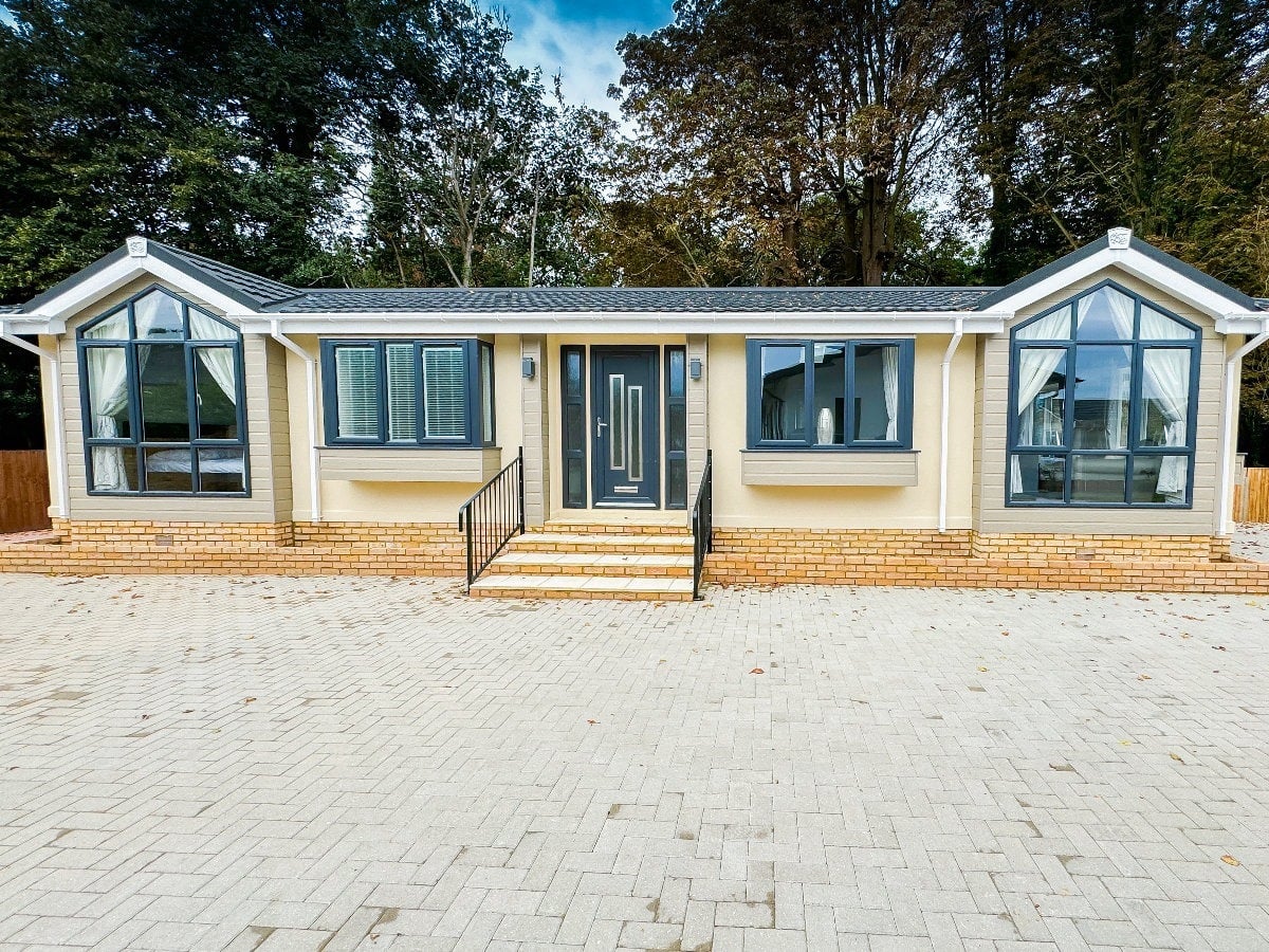 Cream residential park home