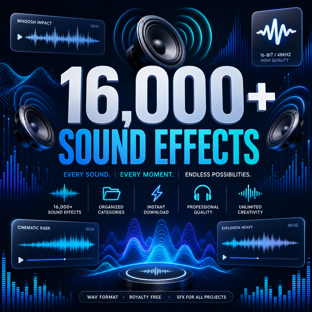 16,000+ Sound Effects