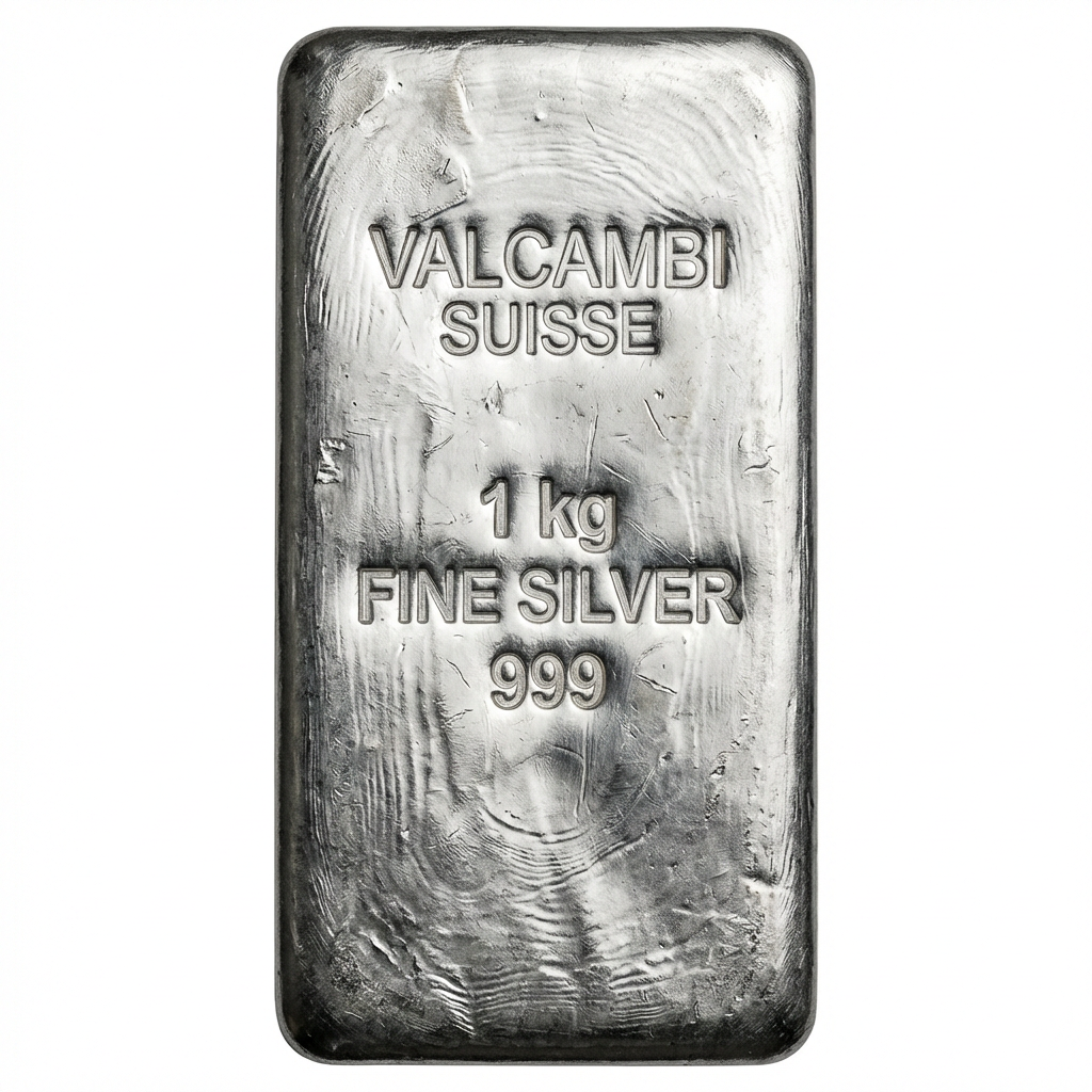 Valcambi 1kg Cast Silver Bar