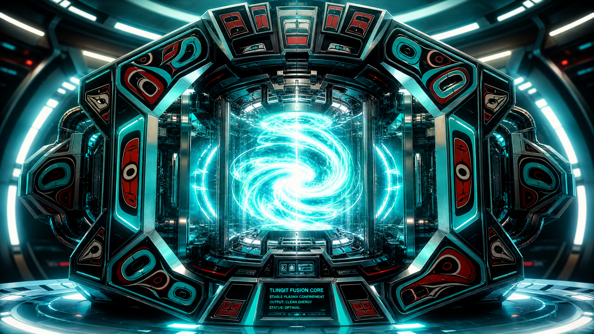 Catalyzed fusion reactor with Tlingit-inspired geometric housing