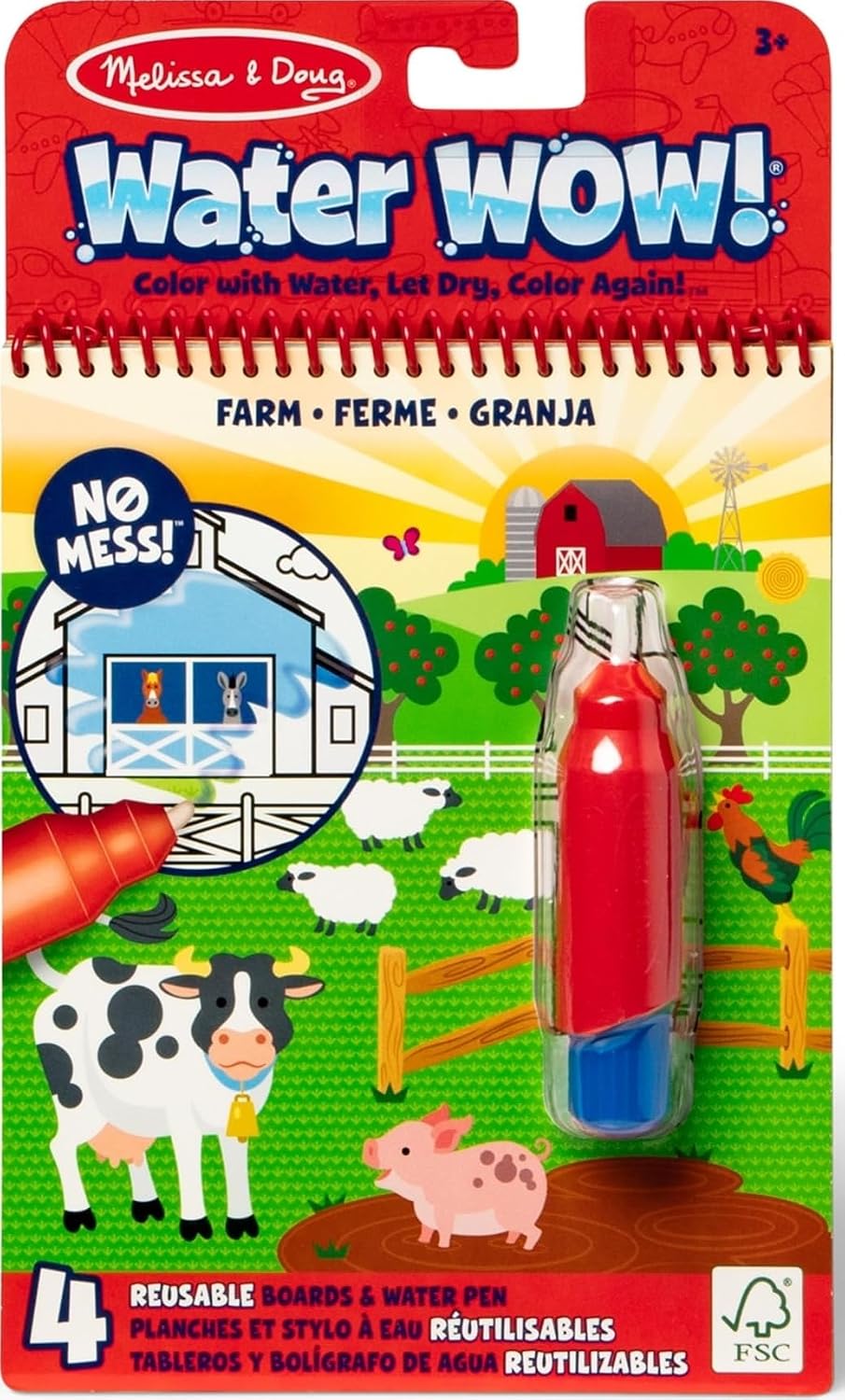 Melissa & Doug Water Wow! Farm — speech development toy