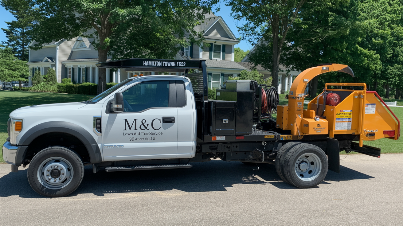 M&C Tree Service professional truck and equipment