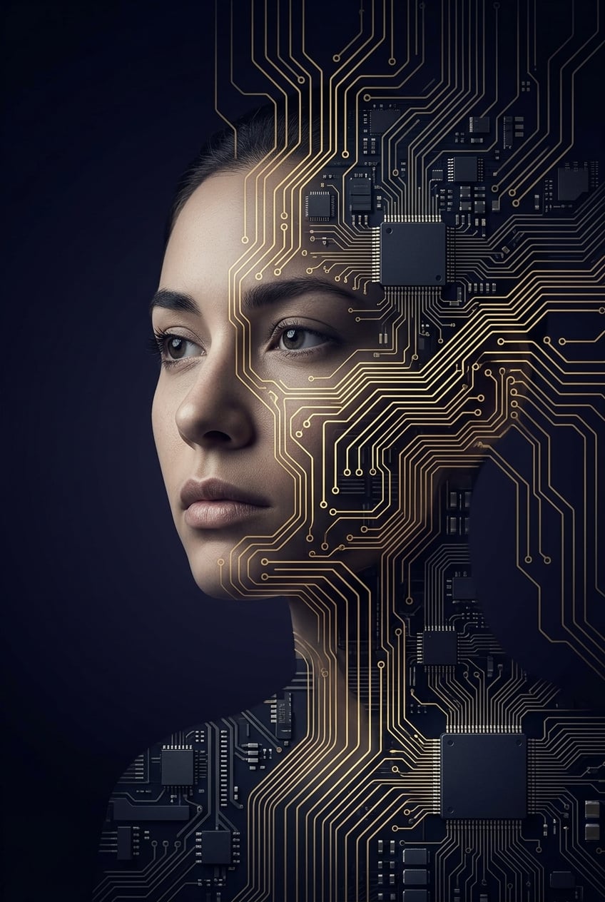 Portada de Silicon Echoes: Tales of AI