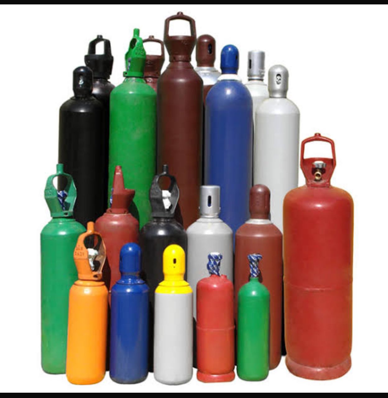 Cilindros diversos de gases