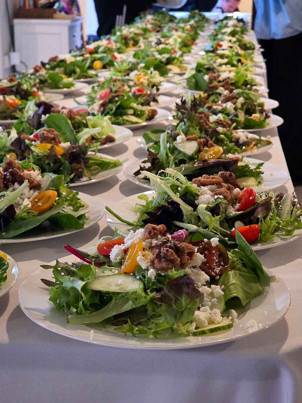 Fresh Garden Salad Plating