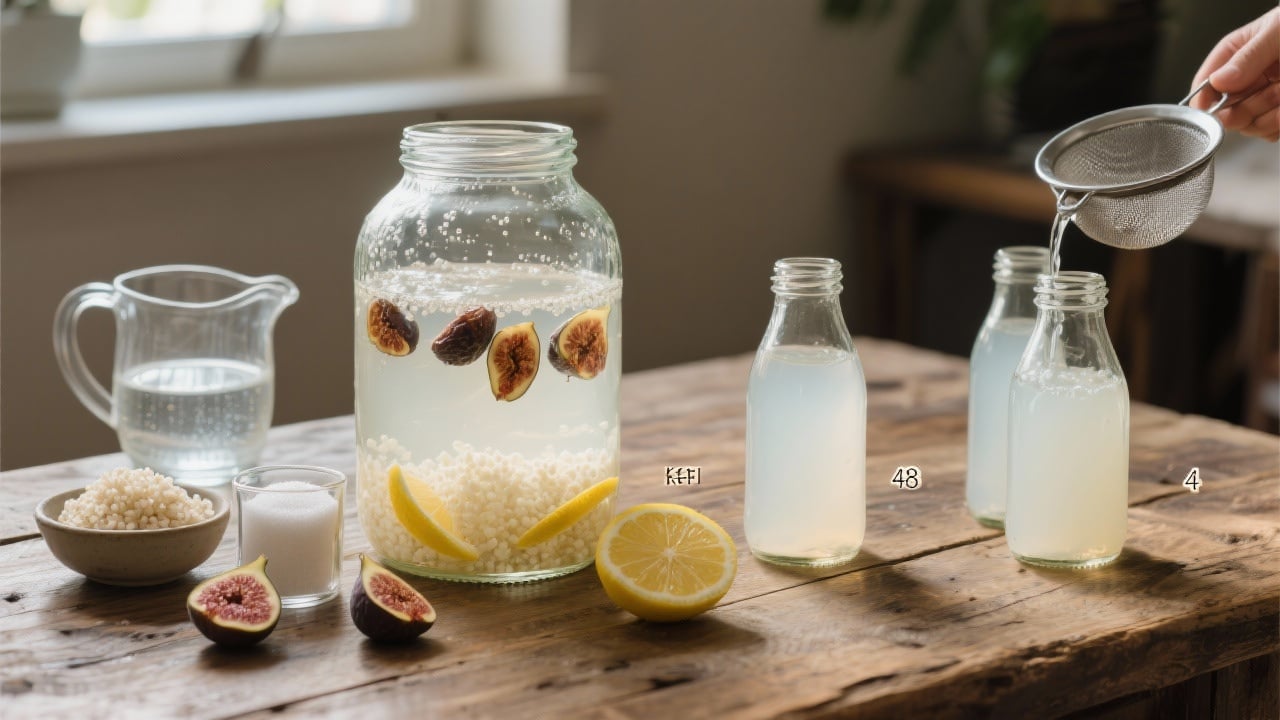 Kéfir de fruits maison – recette probiotique naturelle, pétillante et rafraîchissante
