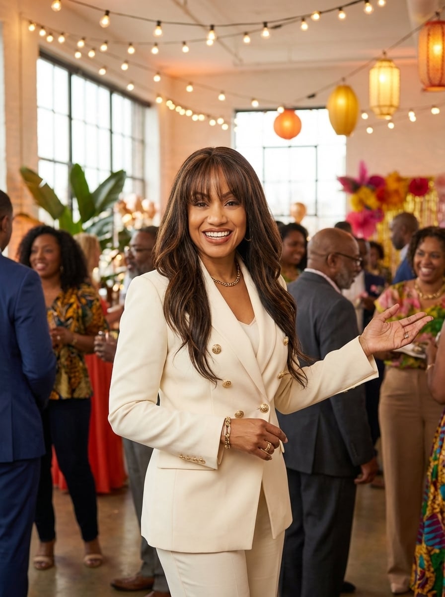 LyNea LB Bell welcoming the community