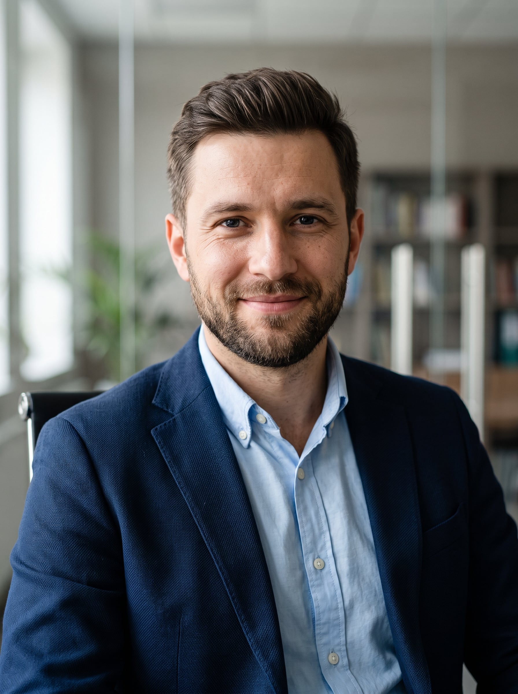 Professional headshot of nominee Alex