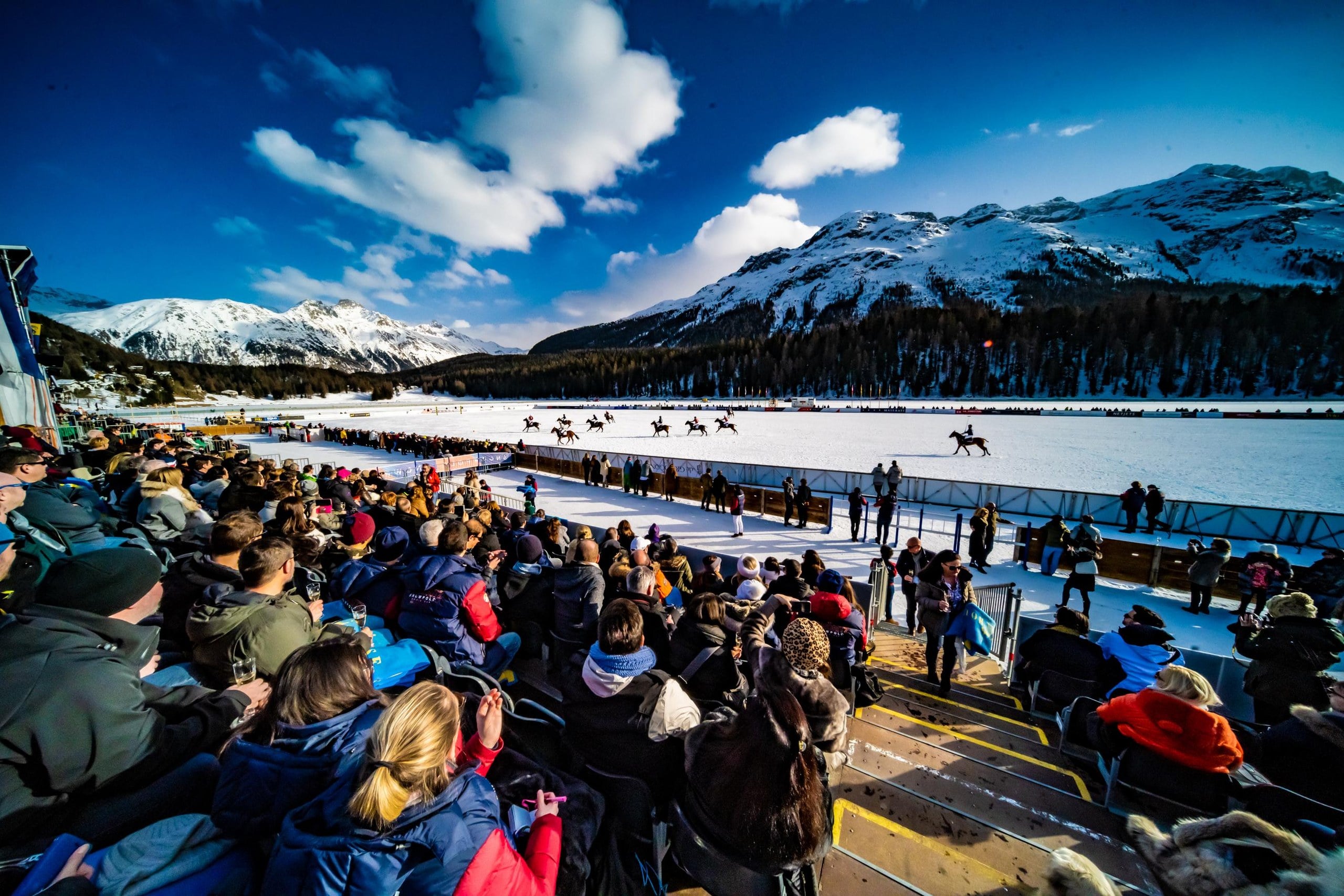 Snow Polo on frozen Lake St. Moritz