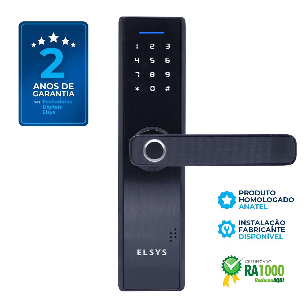 Fechadura Digital Elsys com Biometria