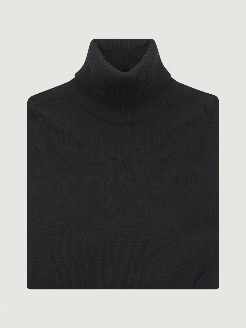 Black Turtleneck Sweater