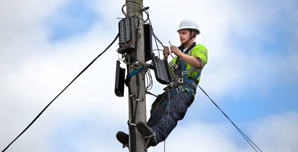 Professionele glasvezel installatie werkzaamheden