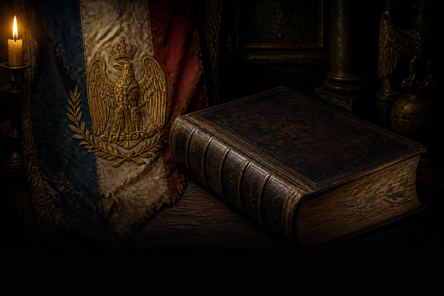Historical banner representing the French esoteric collection