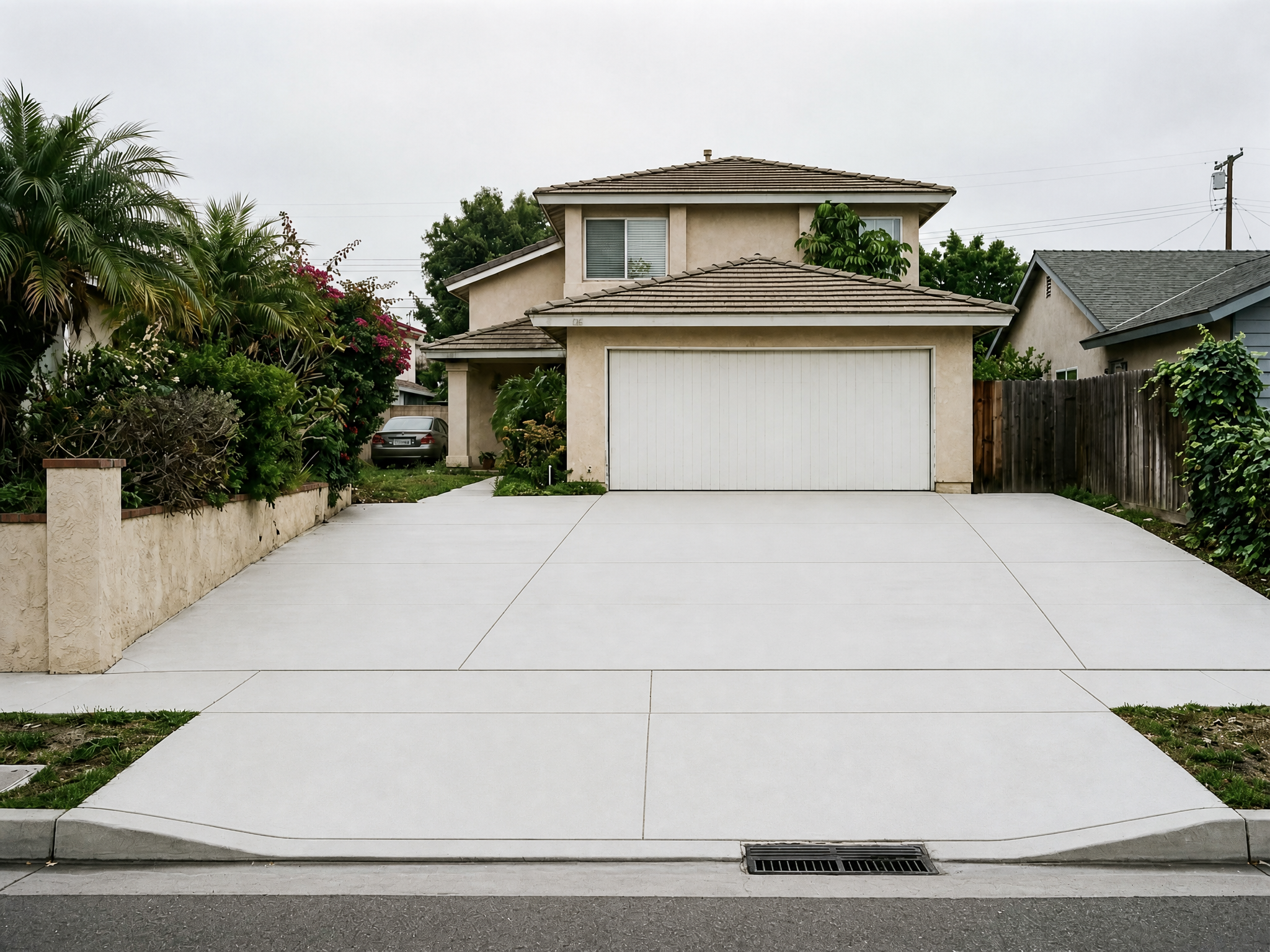 Concrete Driveway after cleaning by EnviroStripes