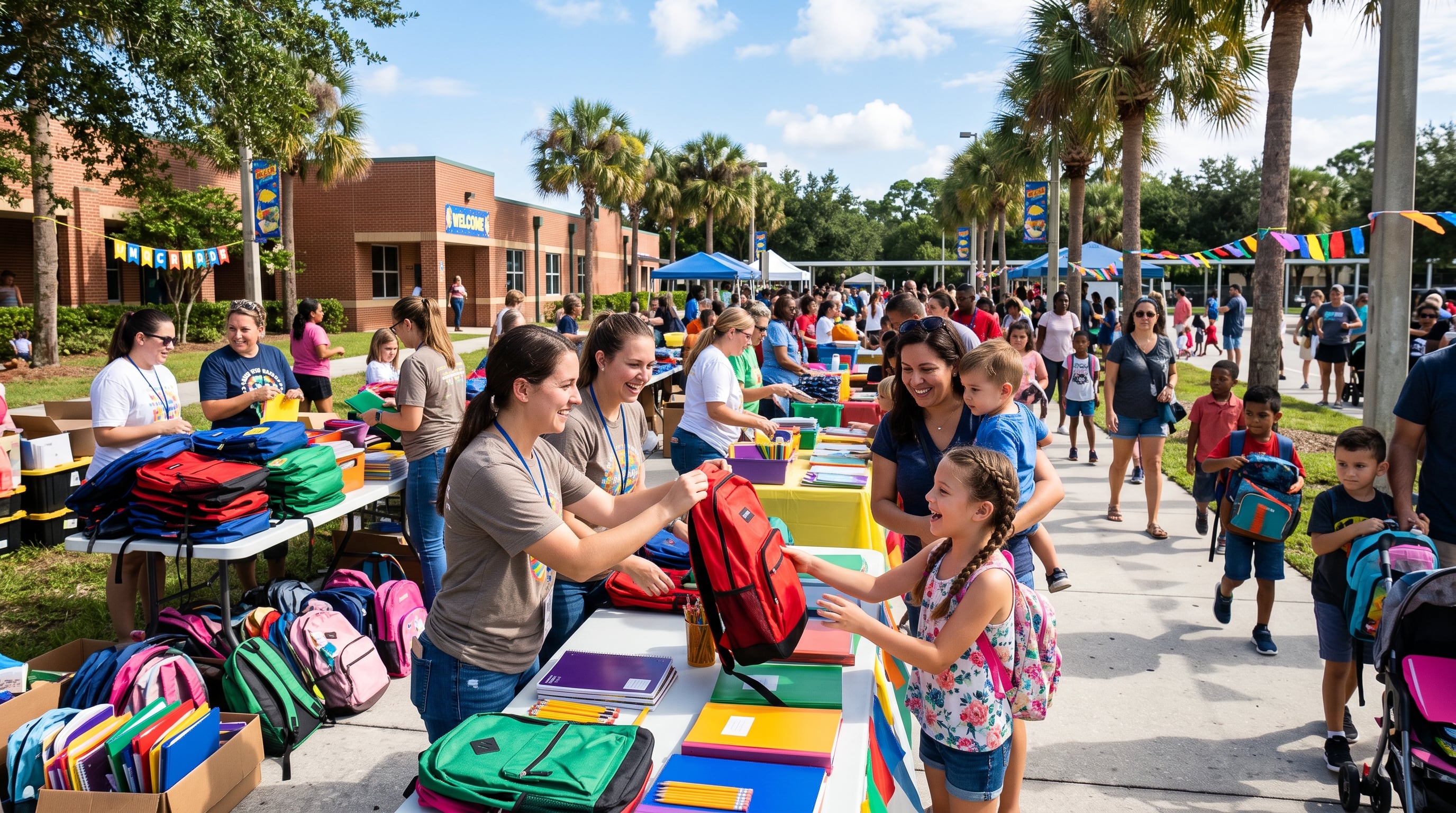 Back-to-School Supply Drive banner