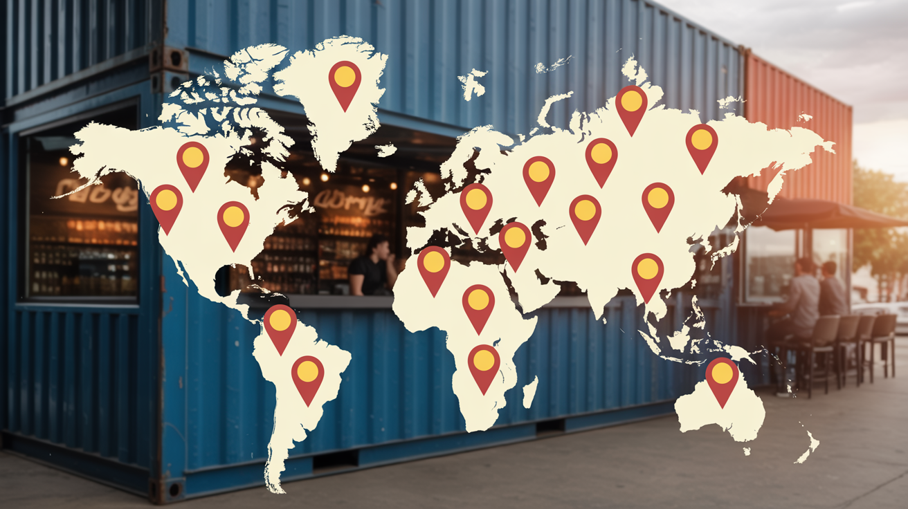 BelWings global franchise expansion map showing locations worldwide