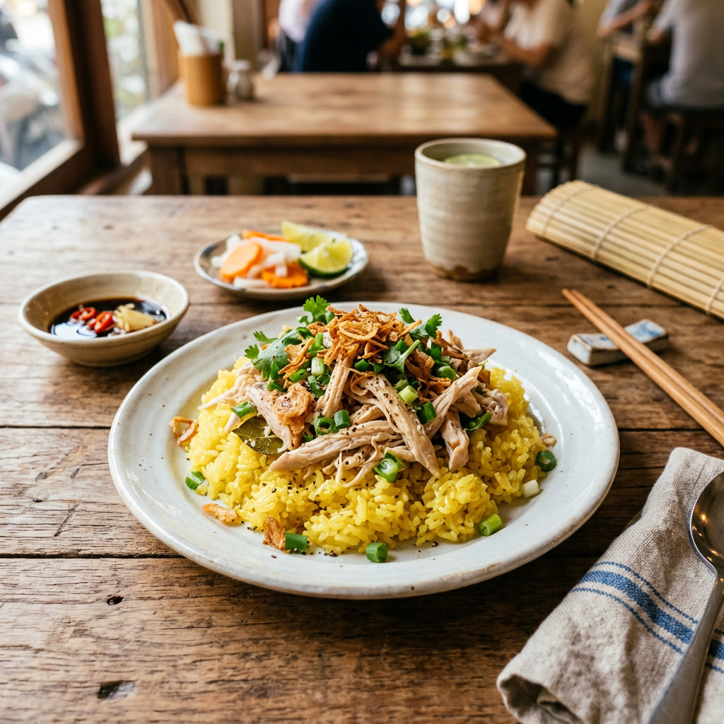 Xôi Gà Luộc Chặt