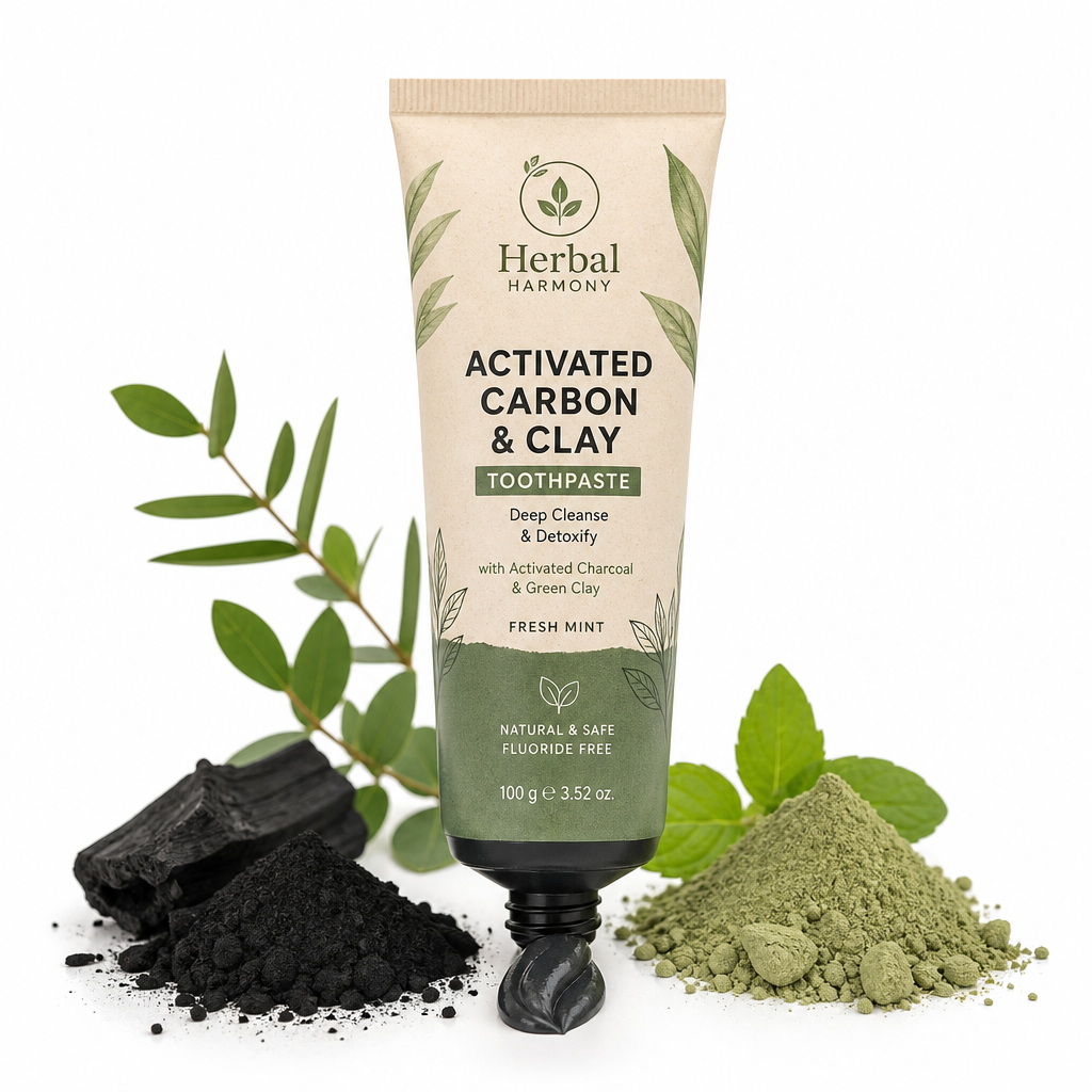 Activated Carbon & Clay Toothpaste