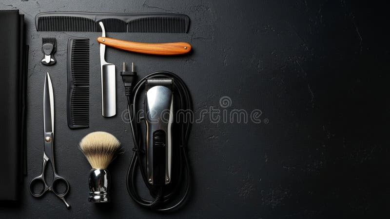 Ferramentas da barbearia SN Cortes