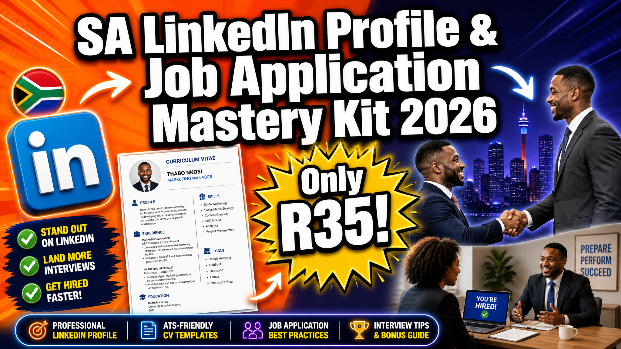 SA LinkedIn Profile & Job Application Mastery Kit 2026