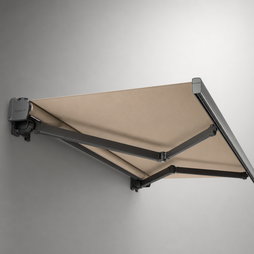 Awnings & External Screens — Sunlux® Retractable Portofino Awning by Blind Solutions®