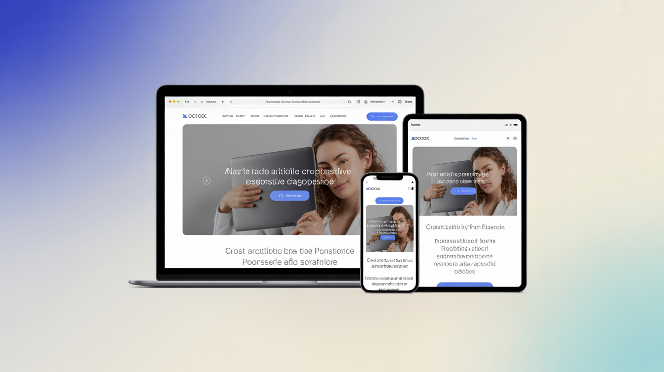 Site responsivo em múltiplos dispositivos